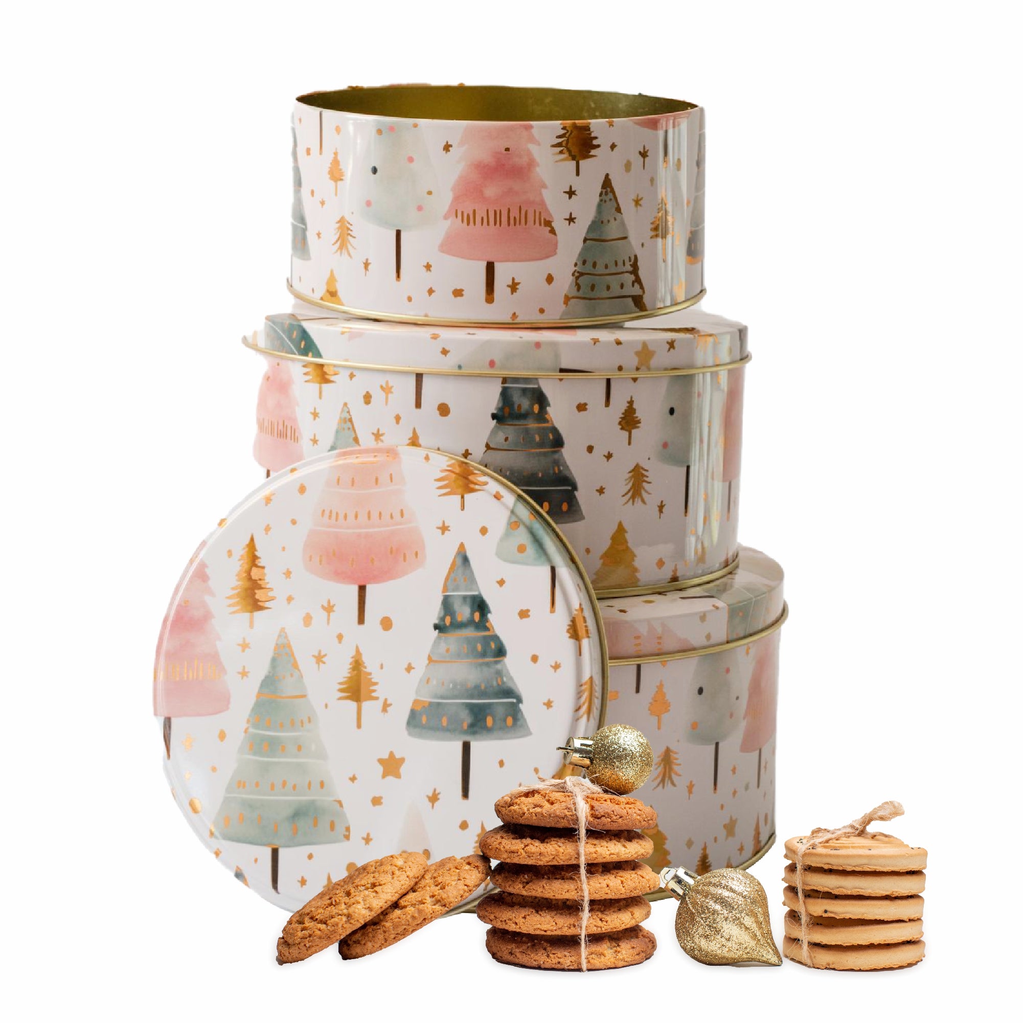 Smart Cookies - Cookie Gift Tins set of 3 - Festive