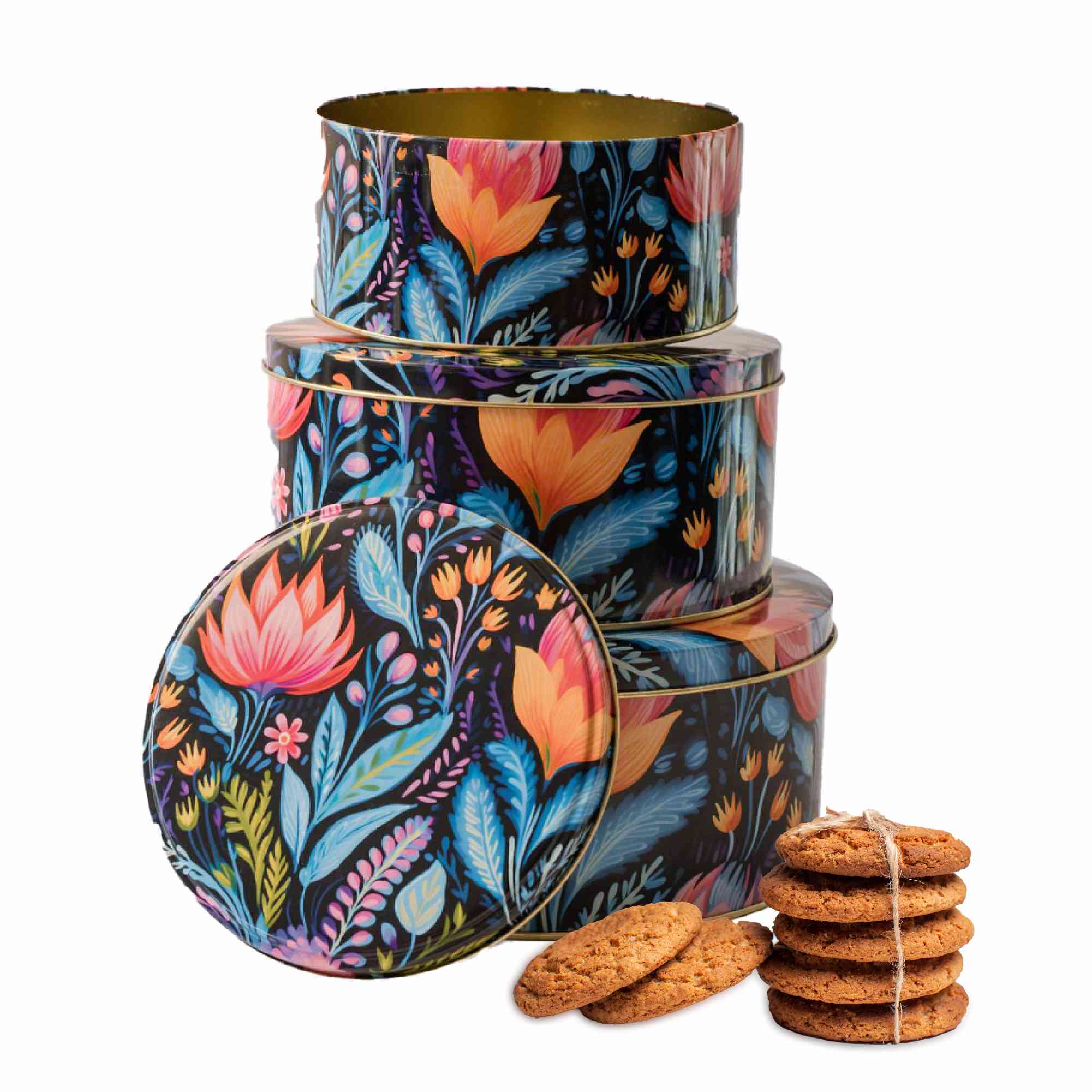 Smart Cookies - Cookie Gift Tins set of 3 - Floral