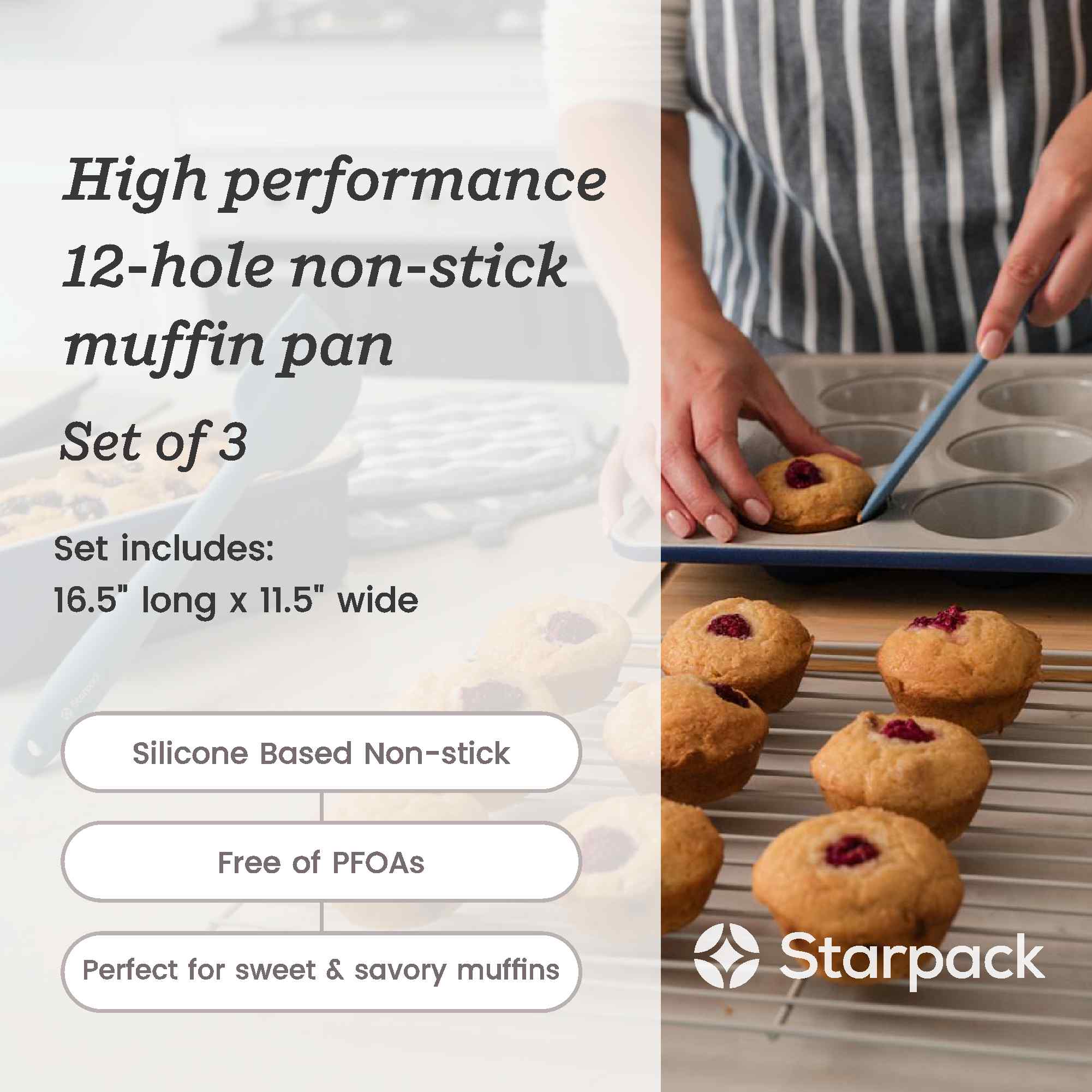 Bakers Gonna Bake - 12 Hole Muffin Pan