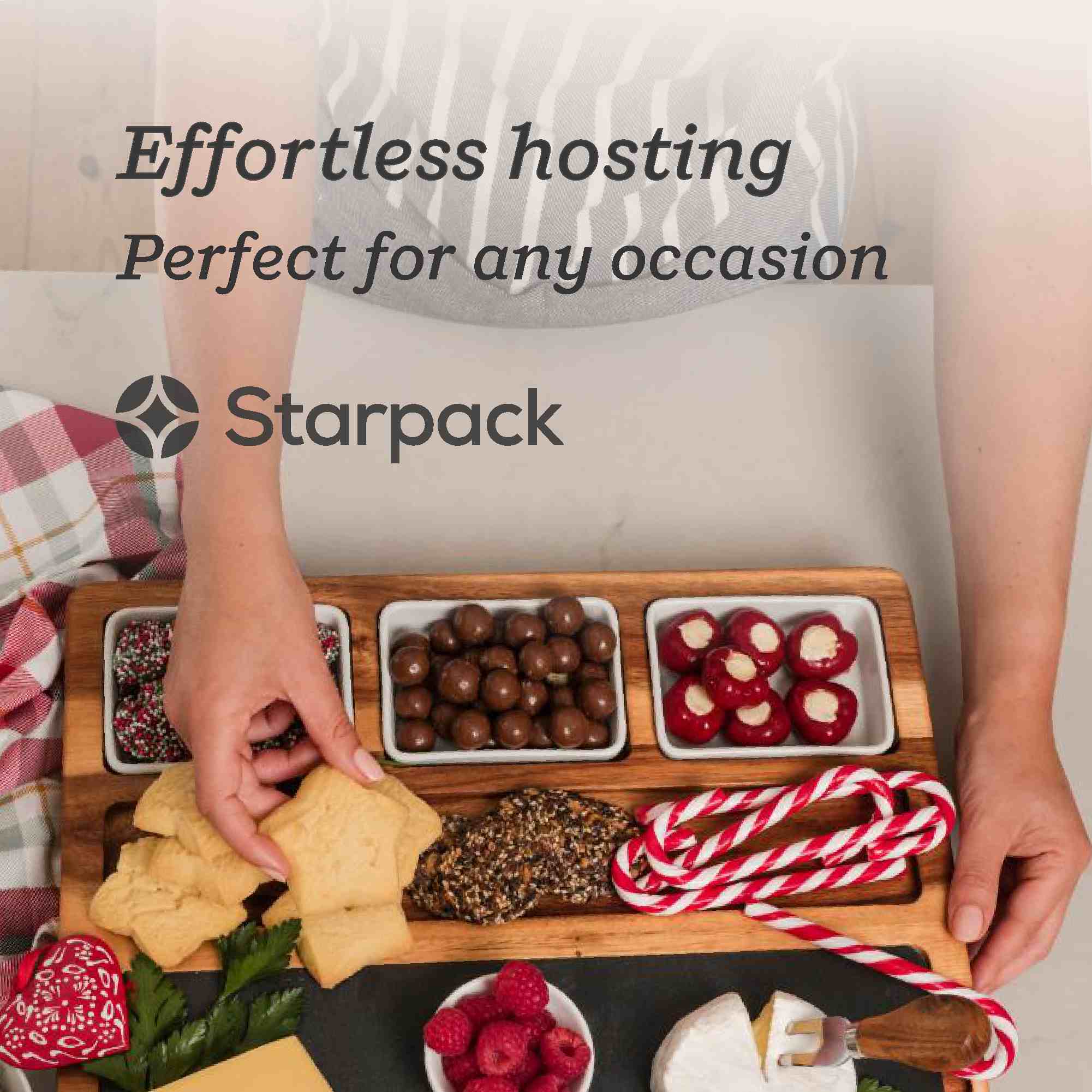 Gather & Graze - Wooden Charcuterie & Cheese Board with Accessories