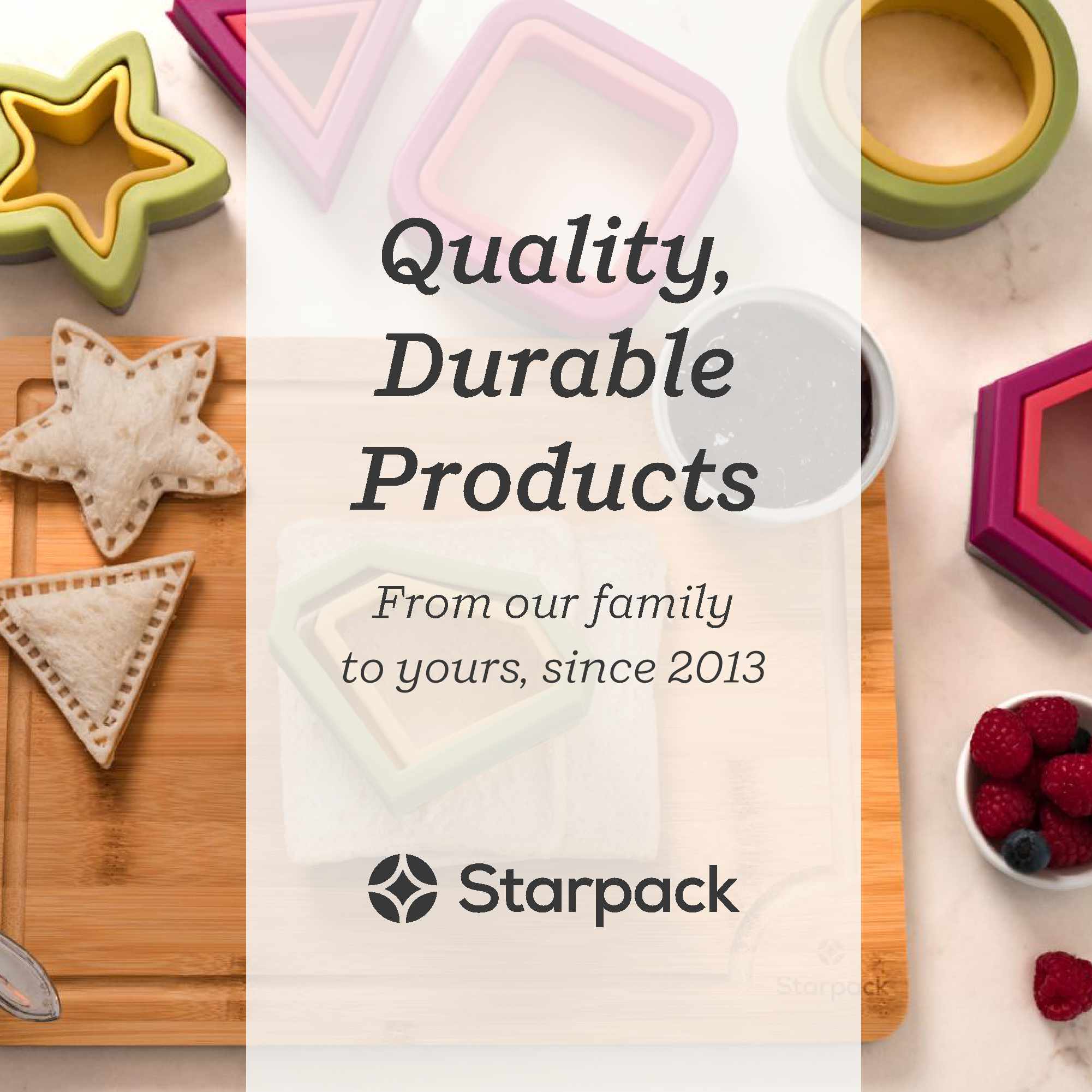 No Crusts Pockets - 6 piece sandwich cutter & sealer set