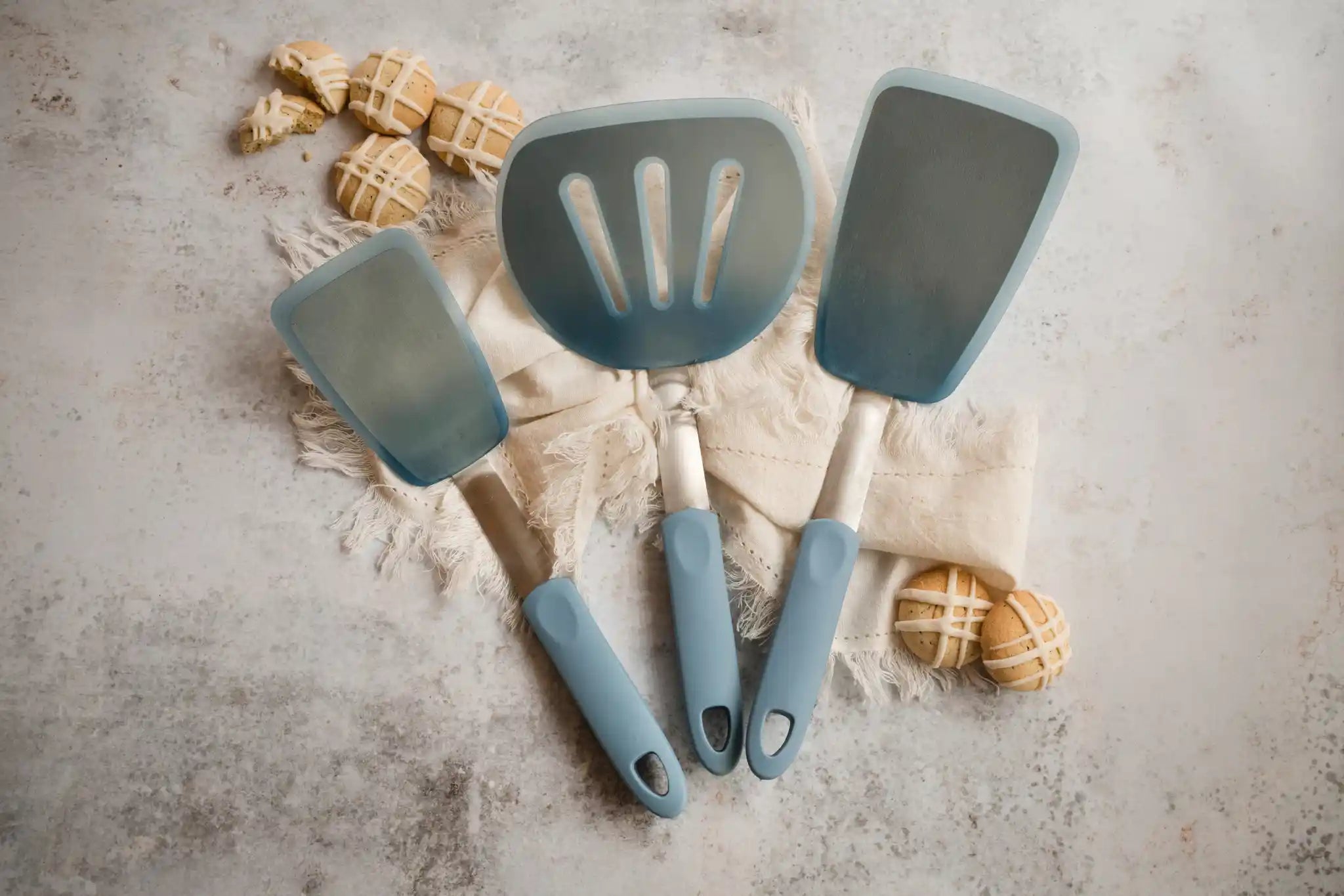 Starpack flexible turner spatula with a non-stick silicone head and ergonomic handle.