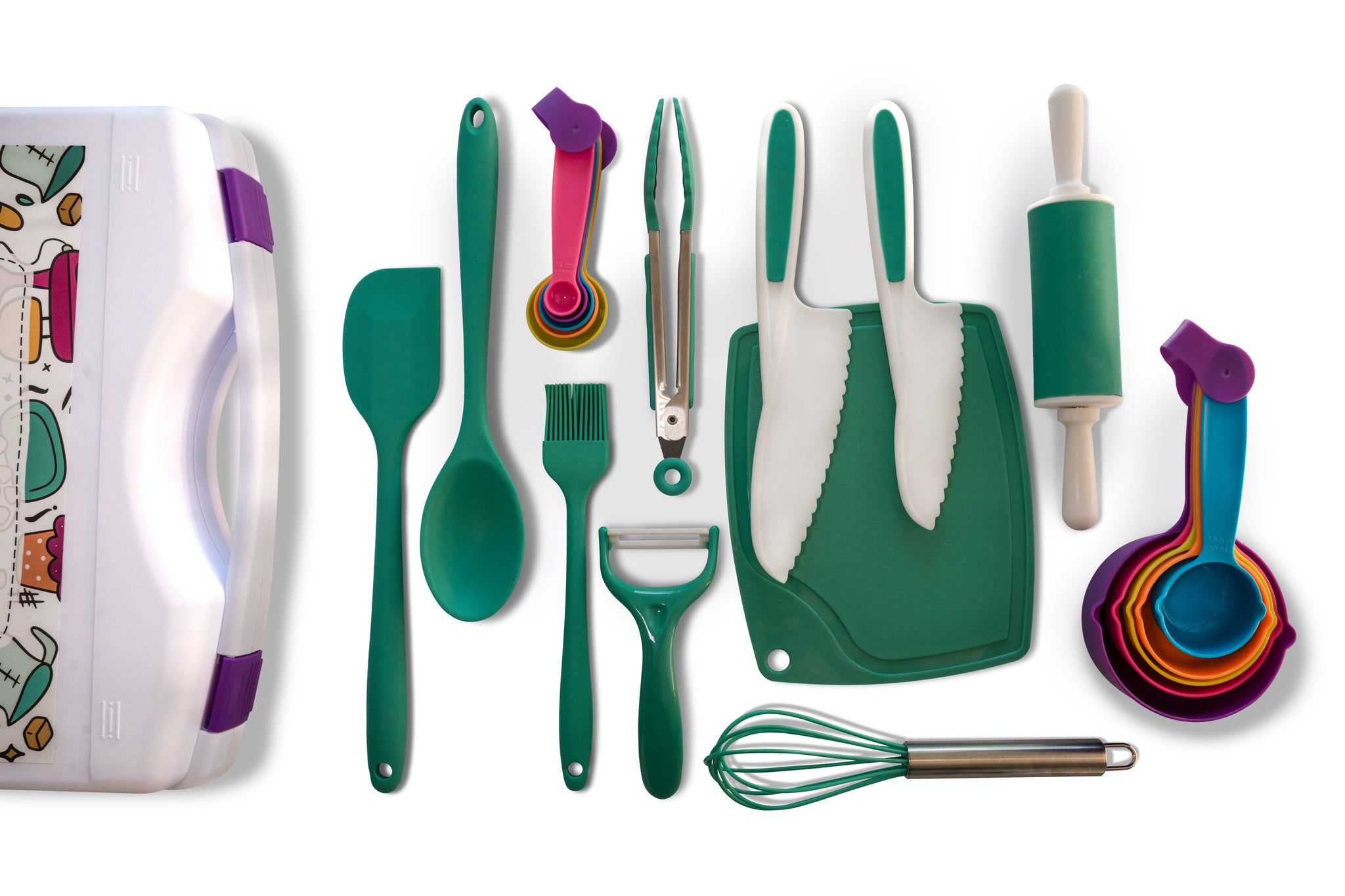 Lets Cook! - Real Cooking and Baking Tools for Kids Gift Set