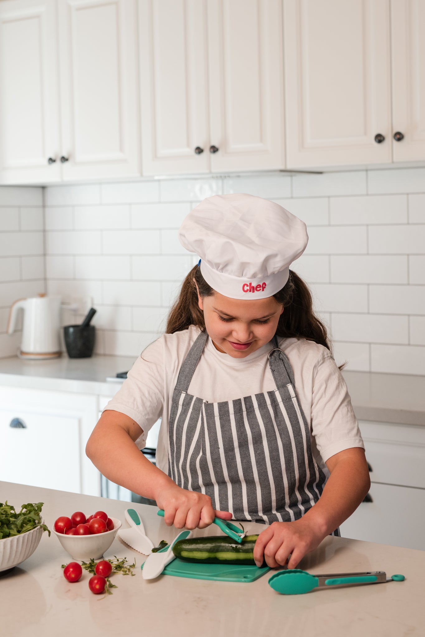 Lets Cook! - Real Cooking and Baking Tools for Kids Gift Set