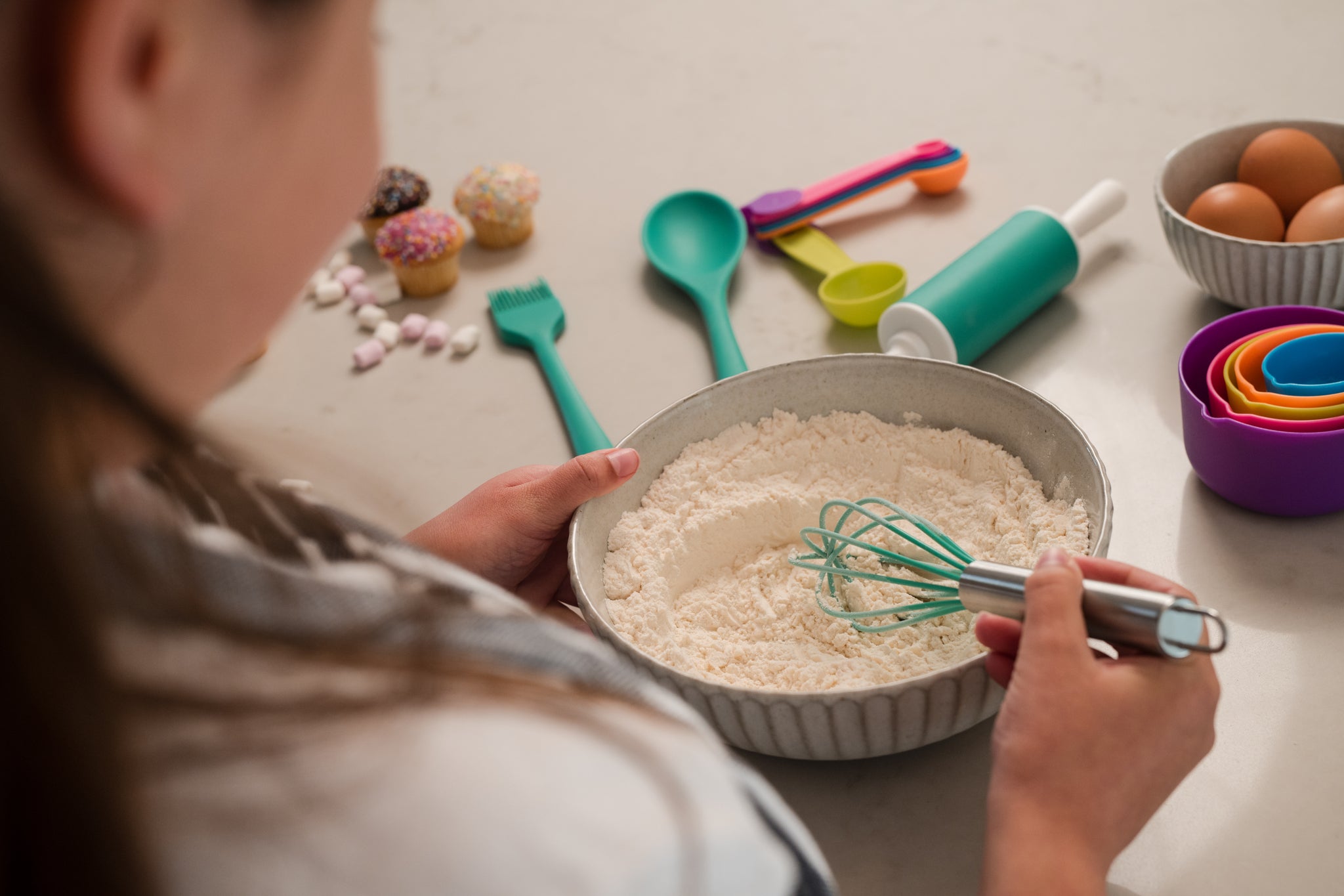 Lets Cook! - Real Cooking and Baking Tools for Kids Gift Set