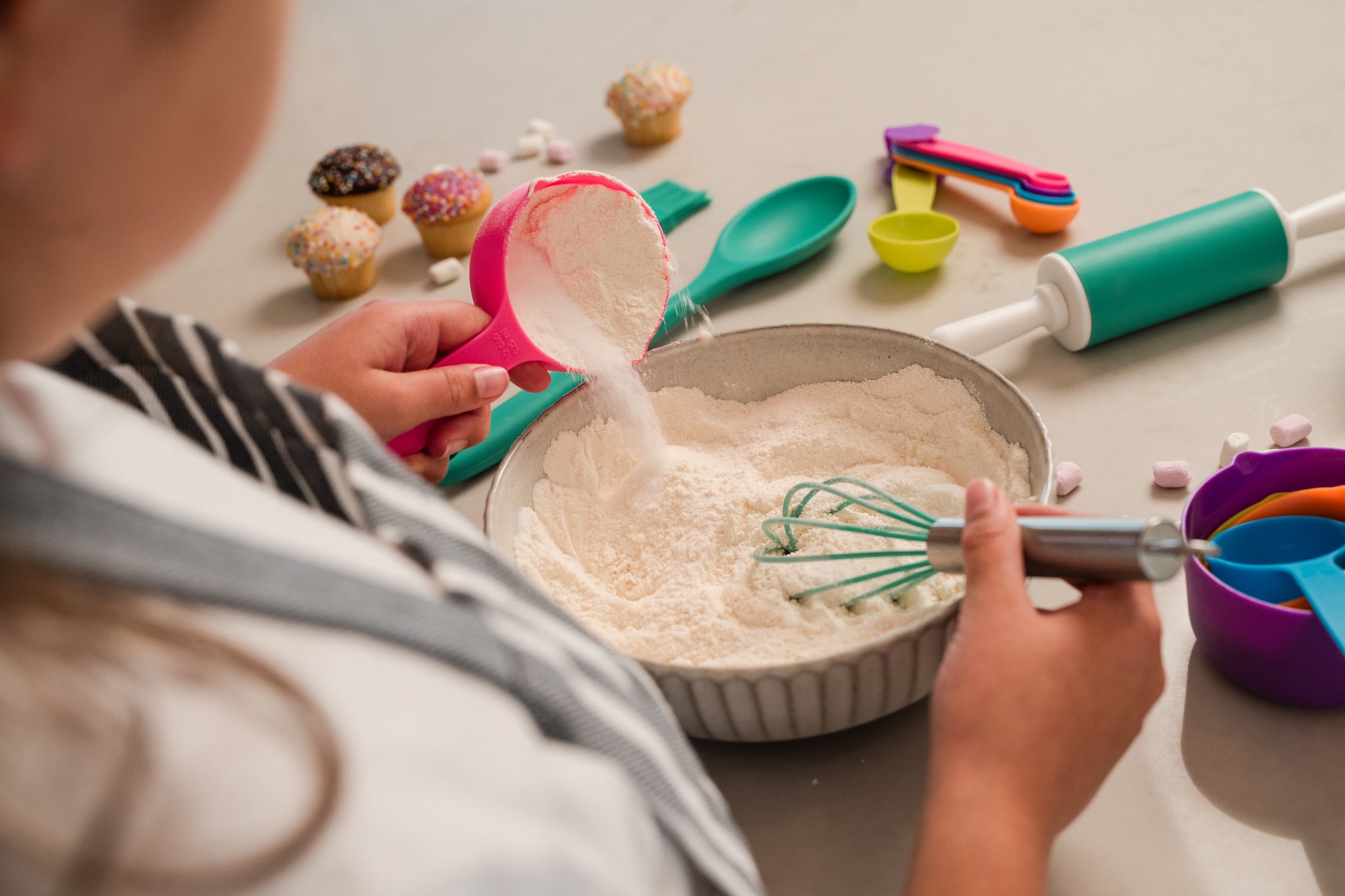 Lets Cook! - Real Cooking and Baking Tools for Kids Gift Set