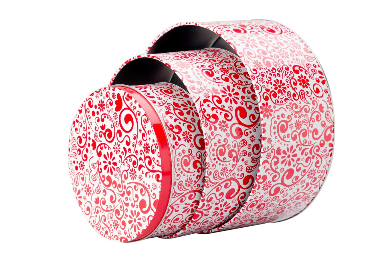 Starpack 3-pack cookie tins with festive designs, perfect for storing and gifting homemade cookies