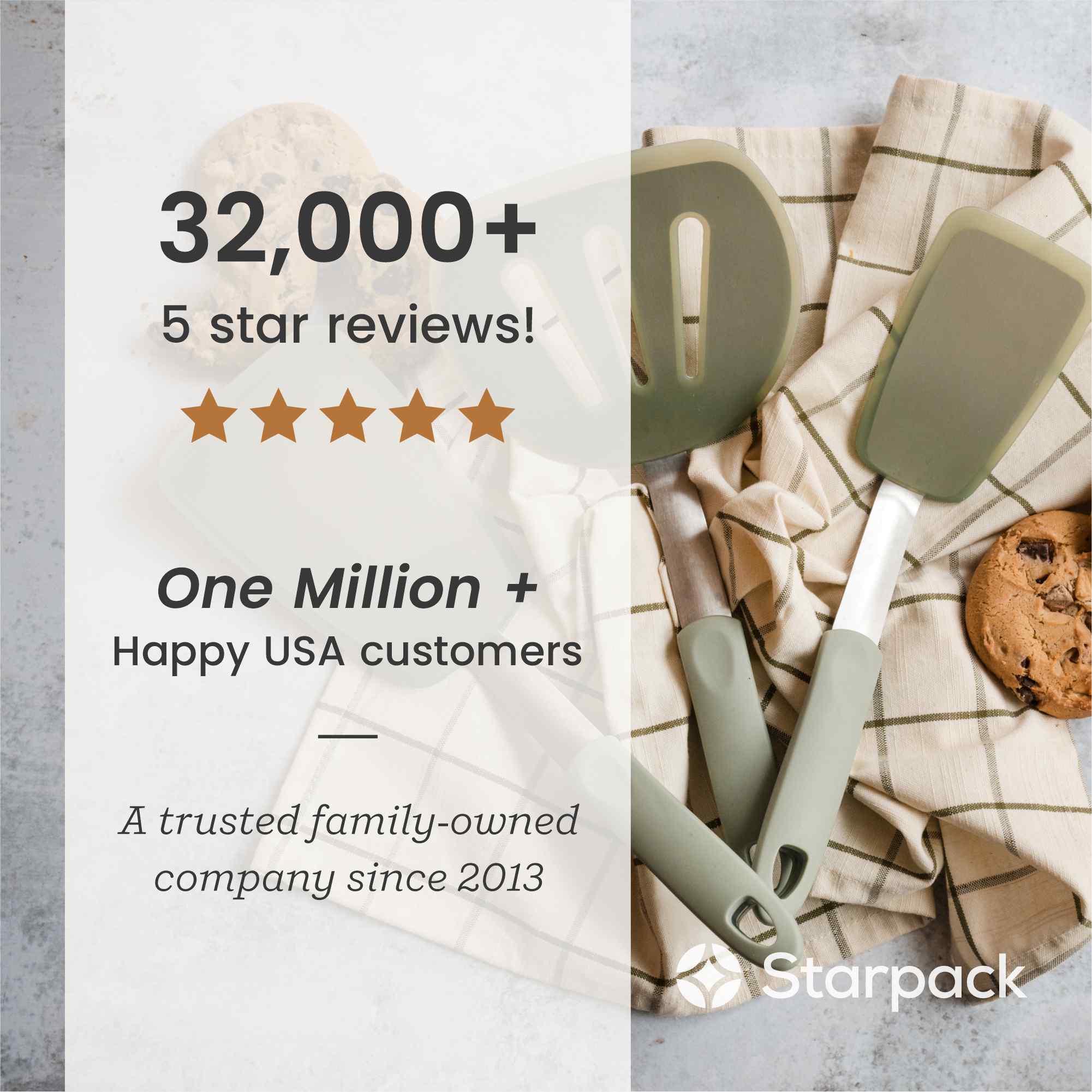 Starpack small flex turner with a flexible, heat-resistant silicone head and a sturdy handle, ideal for flipping and serving smaller portions