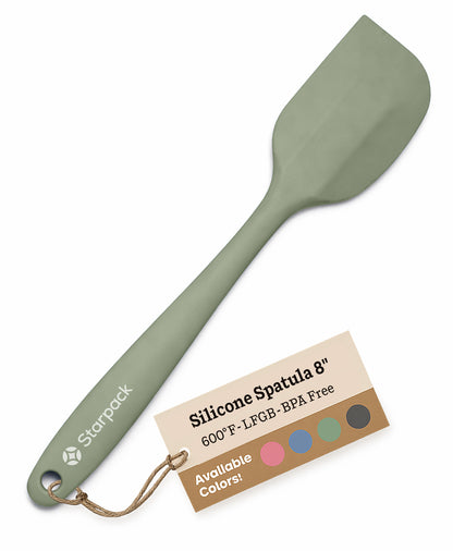 Scrape &amp; Stir | Small Silicone Spatula 8"